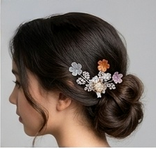 Elegant Multi-Floral Hair Comb